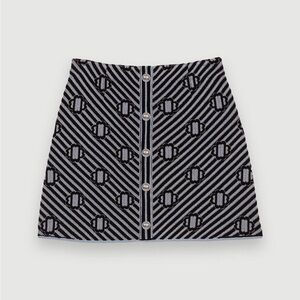 Maje Printed jacquard skirt